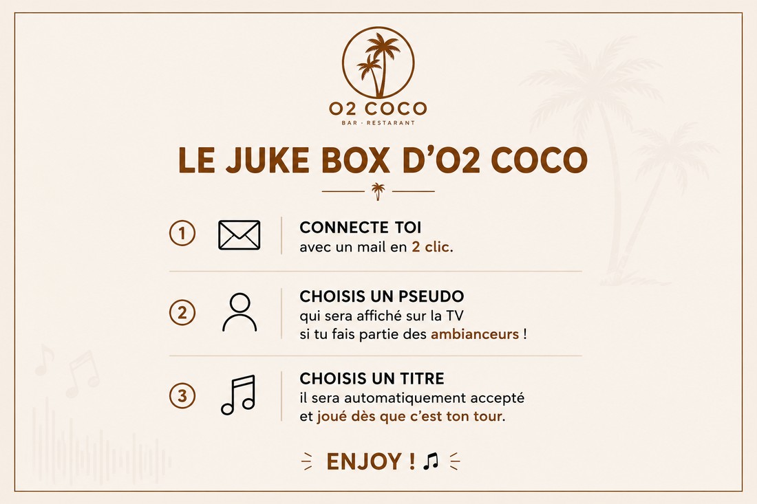Règles du Jukebox O2 Coco